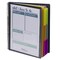 24 Pocket Poly Project Organizer, 1/3-Cut Tab, Letter Size, Gray with Bright Colors (89206)